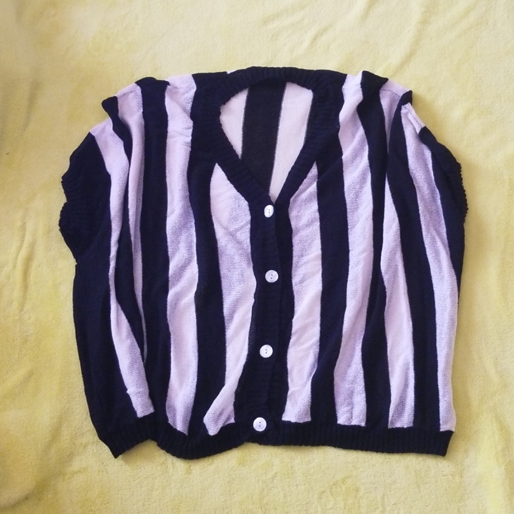 Black and White Poncho Top